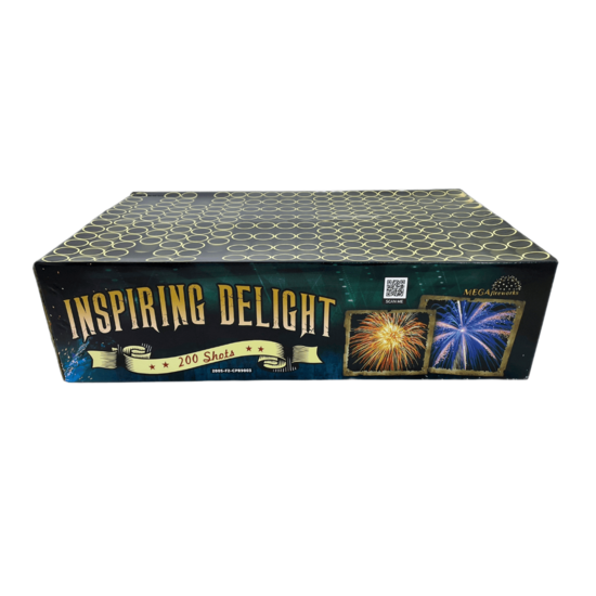 Daugiašūvis fejerverkas „Inspiring Delight“ (200 šūvių, 20mm, įvairiakryptis)