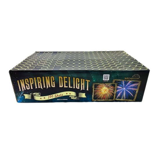 Daugiašūvis fejerverkas „Inspiring Delight“ (200 šūvių, 20mm, įvairiakryptis)