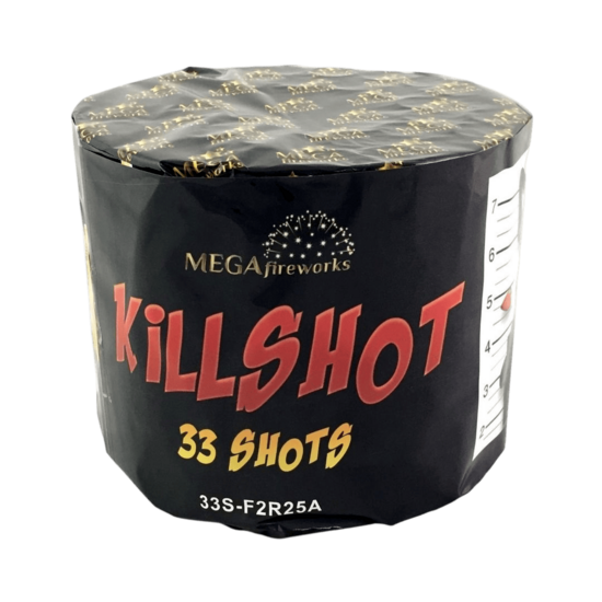 Daugiašūvis fejerverkas „Killshot“ (33 šūviai, 25mm)