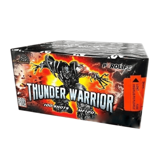 Daugiašūvis fejerverkas "Thunder Warrior“ (100 šūvių, 20mm)