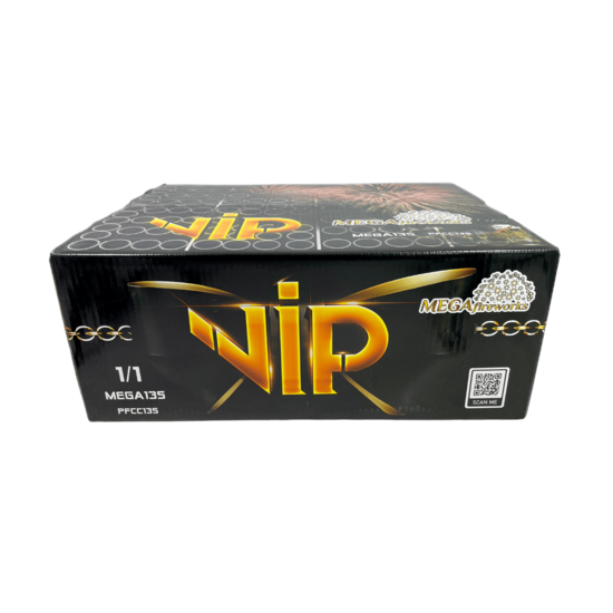 Daugiašūvis fejerverkas „VIP“ (135 šūviai, 25mm, įvairiakryptis)