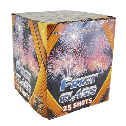 Daugiašūvis fejerverkas „First Class“ (25 šūviai, 50mm)