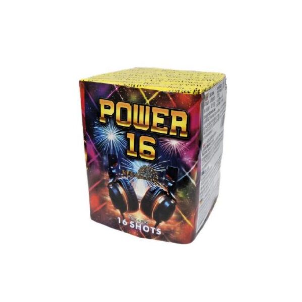 Daugiašūvis fejerverkas „Power 16“ (16 šūvių, 20mm)