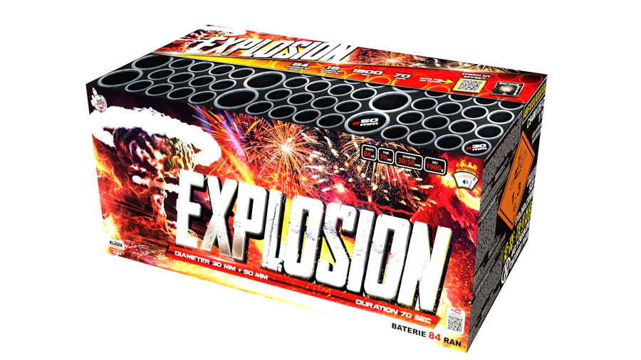 Fejerverkas-baterija „Explosion“ (84 šūviai, 30, 50 mm)